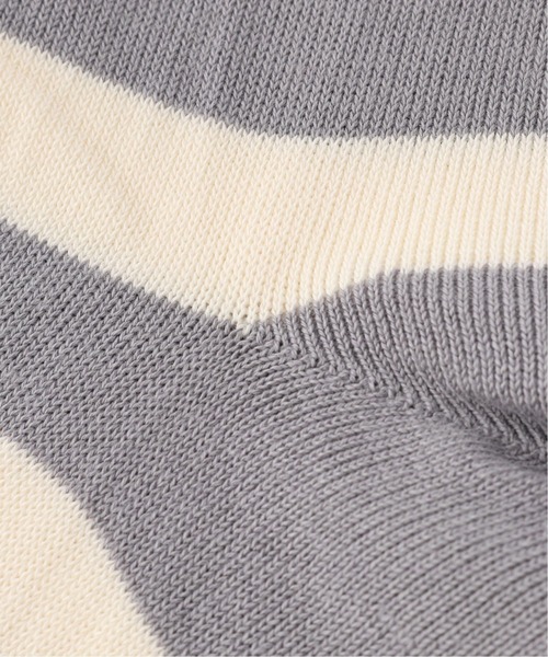 JOURNAL STANDARD LUXE（ジャーナルスタンダード　ラックス）の「BORDER SOCKS (LIGHT)（ソックス/靴下・レディース・チャコールグレー/ライトグレー/イエロー/バーガンディー・FREE）」の9枚目の写真