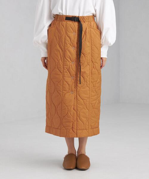 OUTERSUNSET（アウターサンセット）の「【別注】＜OUTERSUNSET life × WILD THINGS × green label relaxing ＞キルト スカート（スカート・レディース・オリーブ/オレンジ・FREE）」の12枚目の写真