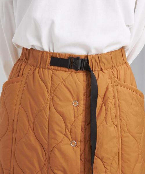 OUTERSUNSET（アウターサンセット）の「【別注】＜OUTERSUNSET life × WILD THINGS × green label relaxing ＞キルト スカート（スカート・レディース・オリーブ/オレンジ・FREE）」の8枚目の写真