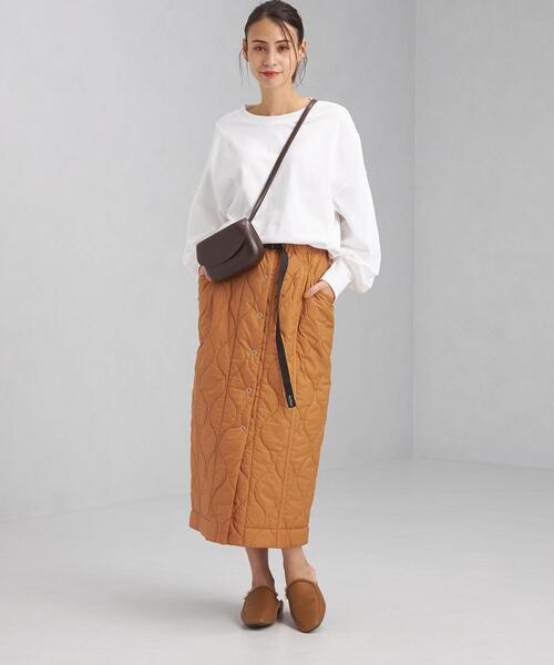 OUTERSUNSET（アウターサンセット）の「【別注】＜OUTERSUNSET life × WILD THINGS × green label relaxing ＞キルト スカート（スカート・レディース・オリーブ/オレンジ・FREE）」の14枚目の写真