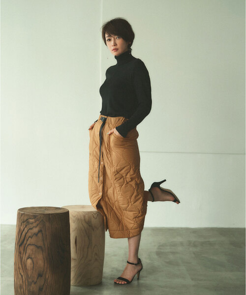 【別注】＜OUTERSUNSET life × WILD THINGS × green label relaxing ＞キルト スカート