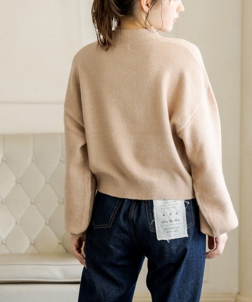 OLIVE des OLIVE(オリーブデオリーブ)の「ハイネックマシュマロニット(ニット/セーター・レディース・ミント/サックスブルー/ベージュ/ライトグレー/ラベンダー/オフホワイト/ピンク・FREE)」の21枚目の写真