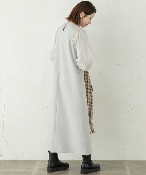 URBAN RESEARCH Sonny Label（アーバンリサーチサニーレーベル）の「ボリュームスリーブカットワンピース（ワンピース・レディース・カーキ/グレー/ブラック・FREE）」の14枚目の写真