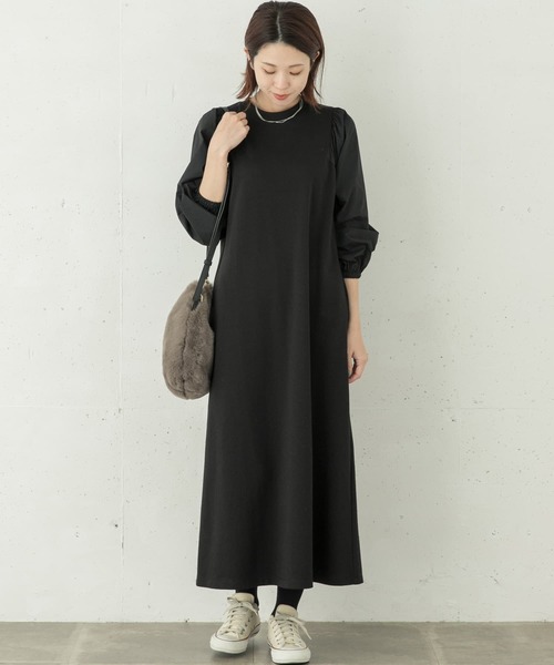URBAN RESEARCH Sonny Label（アーバンリサーチサニーレーベル）の「ボリュームスリーブカットワンピース（ワンピース・レディース・カーキ/グレー/ブラック・FREE）」の15枚目の写真