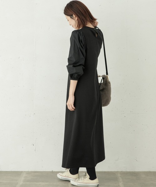 URBAN RESEARCH Sonny Label（アーバンリサーチサニーレーベル）の「ボリュームスリーブカットワンピース（ワンピース・レディース・カーキ/グレー/ブラック・FREE）」の21枚目の写真