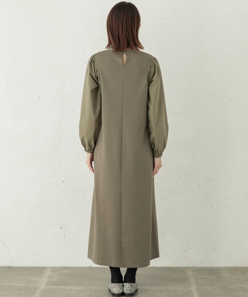 URBAN RESEARCH Sonny Label（アーバンリサーチサニーレーベル）の「ボリュームスリーブカットワンピース（ワンピース・レディース・カーキ/グレー/ブラック・FREE）」の9枚目の写真