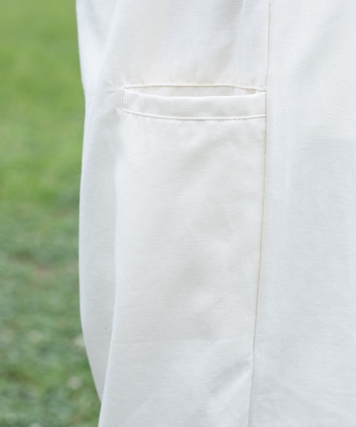 kutir（クティール）の「ワイドタックチノパンツ（チノパンツ・メンズ・ホワイト/ライトブルー/イエロー/ダークグリーン・SMALL/MEDIUM/LARGE）」の17枚目の写真