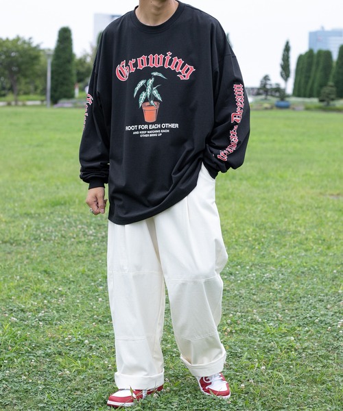 kutir（クティール）の「ワイドタックチノパンツ（チノパンツ・メンズ・ホワイト/ライトブルー/イエロー/ダークグリーン・SMALL/MEDIUM/LARGE）」の9枚目の写真