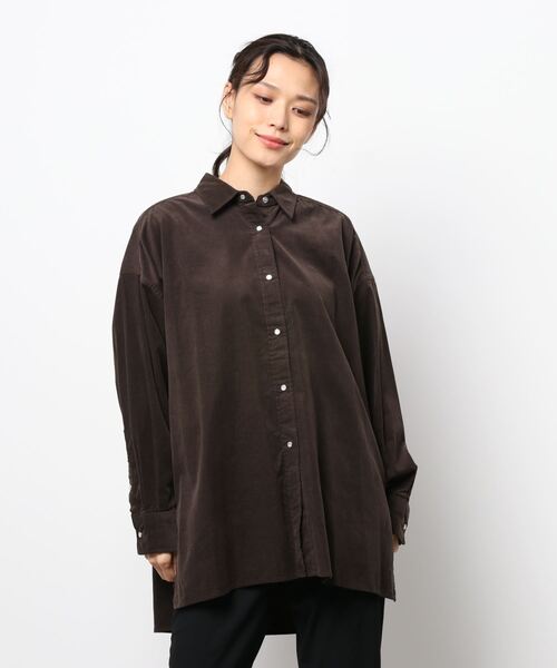 IENA（イエナ）の「ミジンコールシャツ◆（シャツ/ブラウス・レディース・ホワイト/ネイビー/ブラウン・38/36）」の8枚目の写真