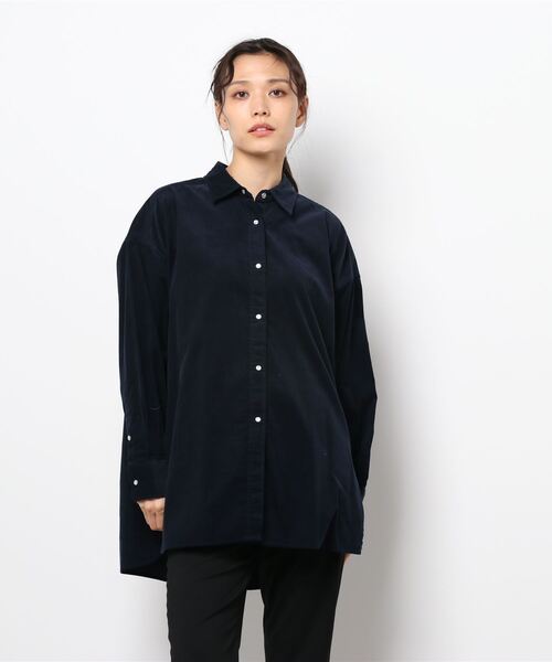 IENA（イエナ）の「ミジンコールシャツ◆（シャツ/ブラウス・レディース・ホワイト/ネイビー/ブラウン・38/36）」の9枚目の写真