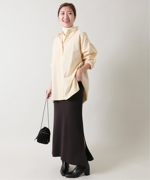 IENA（イエナ）の「ミジンコールシャツ◆（シャツ/ブラウス・レディース・ホワイト/ネイビー/ブラウン・38/36）」の4枚目の写真