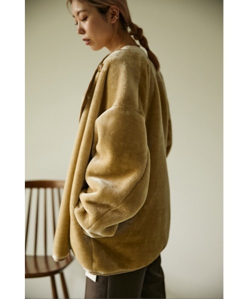 BLACK BY MOUSSY（ブラックバイマウジー）の「eco short fur jacket