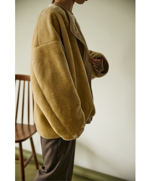 BLACK BY MOUSSY（ブラックバイマウジー）の「eco short fur jacket