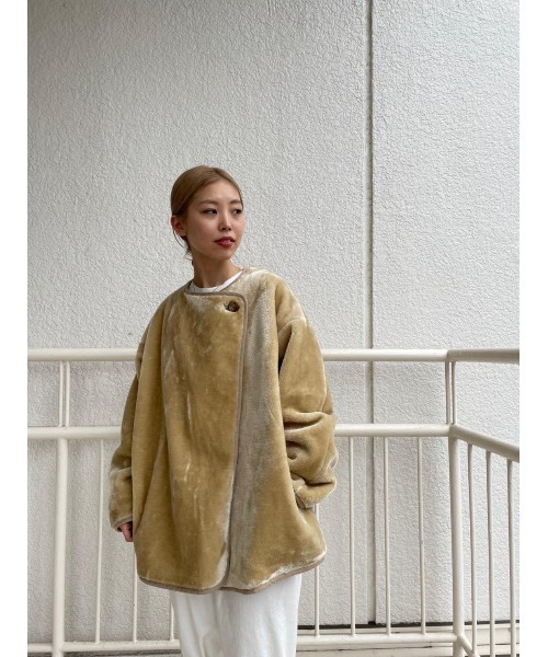 BLACK BY MOUSSY（ブラックバイマウジー）の「eco short fur jacket