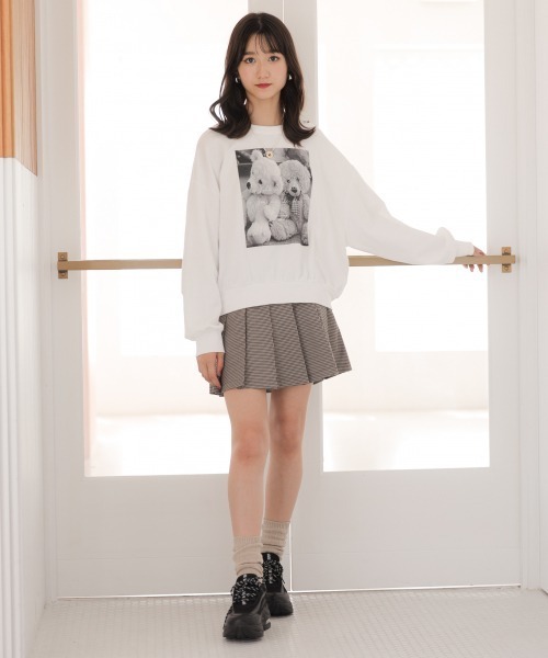 repipi armario(レピピ アルマリオ)の「BEARプリントスウェット(Tシャツ/カットソー・キッズ・ベージュ/ホワイト/ブラック・SMALL/MEDIUM/LARGE)」の5枚目の写真