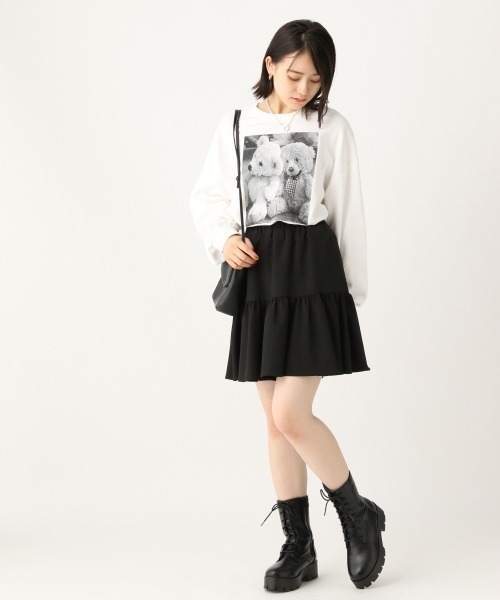 repipi armario(レピピ アルマリオ)の「BEARプリントスウェット(Tシャツ/カットソー・キッズ・ベージュ/ホワイト/ブラック・SMALL/MEDIUM/LARGE)」の10枚目の写真