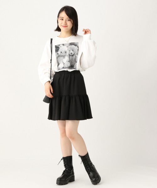 repipi armario(レピピ アルマリオ)の「BEARプリントスウェット(Tシャツ/カットソー・キッズ・ベージュ/ホワイト/ブラック・SMALL/MEDIUM/LARGE)」の11枚目の写真