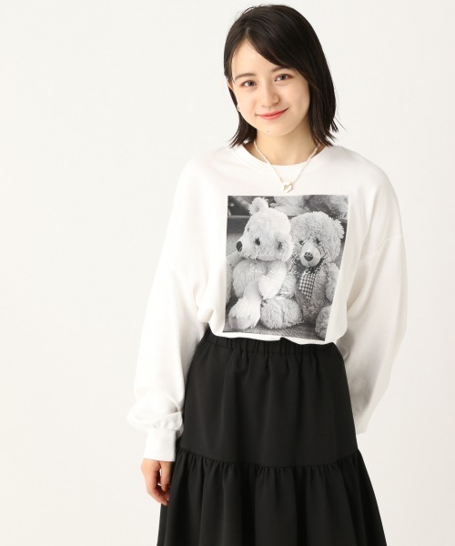 repipi armario(レピピ アルマリオ)の「BEARプリントスウェット(Tシャツ/カットソー・キッズ・ベージュ/ホワイト/ブラック・SMALL/MEDIUM/LARGE)」の12枚目の写真