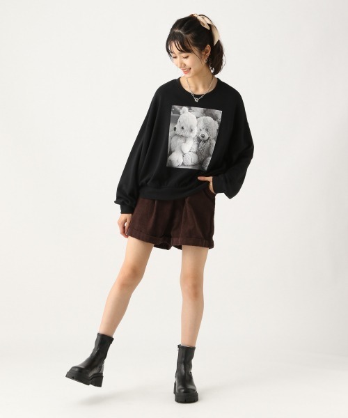 repipi armario(レピピ アルマリオ)の「BEARプリントスウェット(Tシャツ/カットソー・キッズ・ベージュ/ホワイト/ブラック・SMALL/MEDIUM/LARGE)」の14枚目の写真