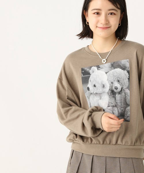 repipi armario(レピピ アルマリオ)の「BEARプリントスウェット(Tシャツ/カットソー・キッズ・ベージュ/ホワイト/ブラック・SMALL/MEDIUM/LARGE)」の16枚目の写真