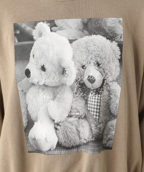 repipi armario(レピピ アルマリオ)の「BEARプリントスウェット(Tシャツ/カットソー・キッズ・ベージュ/ホワイト/ブラック・SMALL/MEDIUM/LARGE)」の19枚目の写真