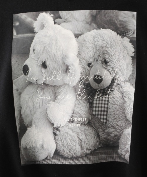 repipi armario(レピピ アルマリオ)の「BEARプリントスウェット(Tシャツ/カットソー・キッズ・ベージュ/ホワイト/ブラック・SMALL/MEDIUM/LARGE)」の21枚目の写真