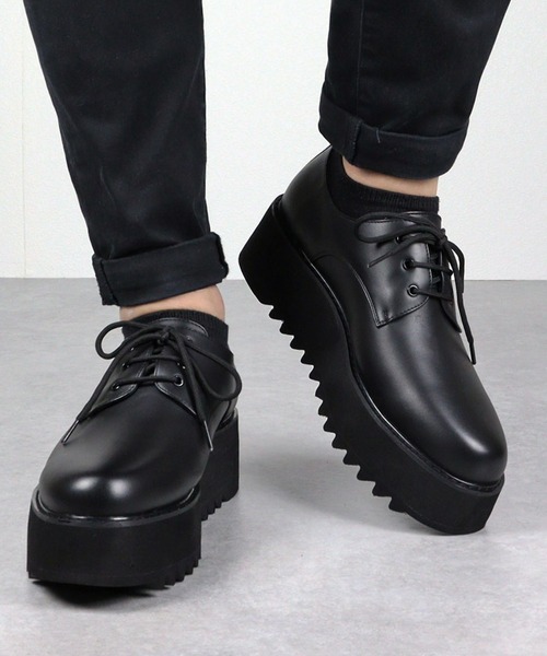 【セール】Love Hunter / 3ホール厚底シャークソールオックスフォードシューズ(1712)（ドレスシューズ）｜LOVEHUNTER（ラブハンター）