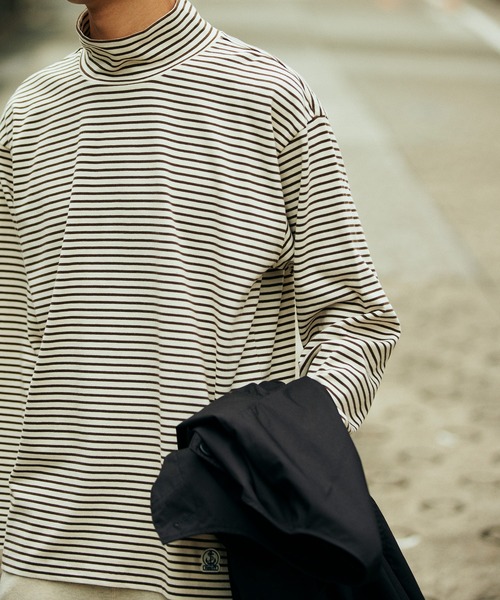 FIDELITY（フィデリティ）の「BORDER MOCK NECK / ボーダー