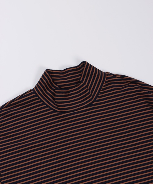 FIDELITY（フィデリティ）の「BORDER MOCK NECK / ボーダー