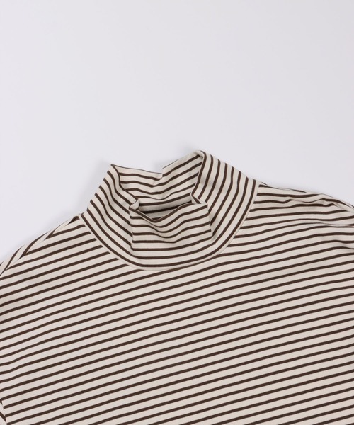FIDELITY（フィデリティ）の「BORDER MOCK NECK / ボーダー
