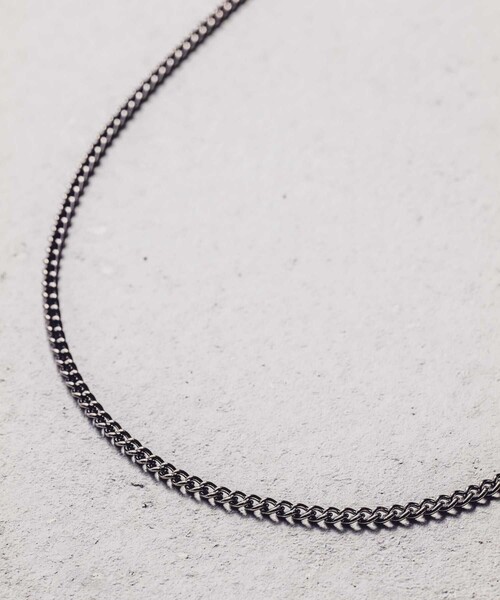 and cloud（アンドクラウド）の「Curb Chain Necklace M（ネックレス・レディース・ブラック/シルバー/イエローゴールド・FREE）」の7枚目の写真