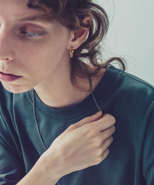 and cloud（アンドクラウド）の「Curb Chain Necklace M（ネックレス・レディース・ブラック/シルバー/イエローゴールド・FREE）」の15枚目の写真