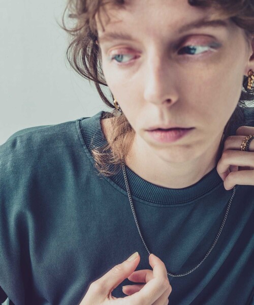 and cloud（アンドクラウド）の「Curb Chain Necklace M（ネックレス・レディース・ブラック/シルバー/イエローゴールド・FREE）」の16枚目の写真