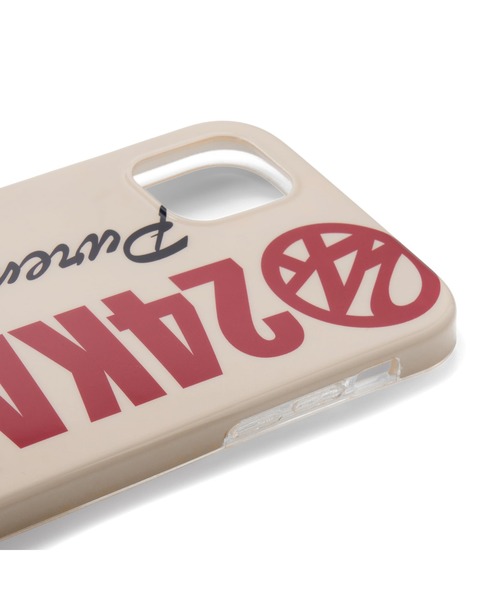 24karats（トゥウェンティーフォーカラッツ）の「Bold Logo iPhone Case 11（スマホケース/カバー・メンズ・ベージュ/ブラック/レッド・FREE）」の8枚目の写真