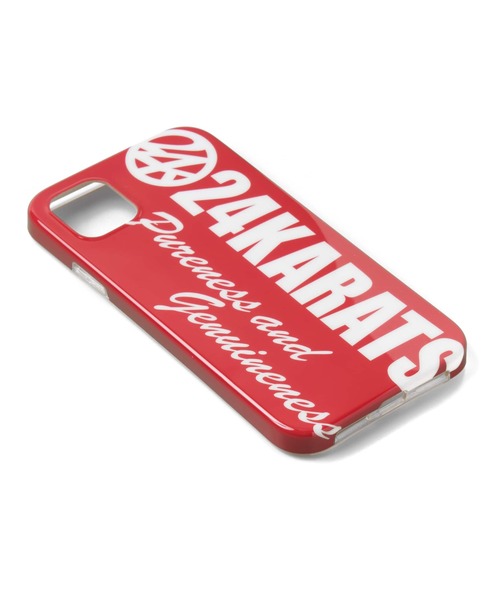24karats（トゥウェンティーフォーカラッツ）の「Bold Logo iPhone Case 11（スマホケース/カバー・メンズ・ベージュ/ブラック/レッド・FREE）」の7枚目の写真