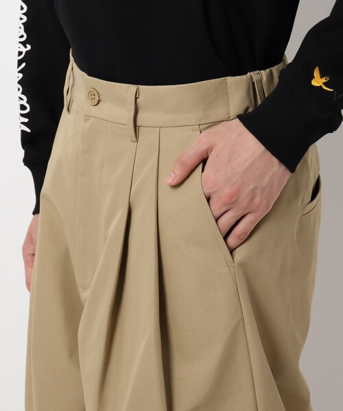 BASECONTROL（ベースコントロール）の「◆高密度 コットンポリエステル バルーンパンツ（その他パンツ・メンズ・ブラック/ベージュ/ネイビー/グリーン/アイボリー・03/02）」の10枚目の写真