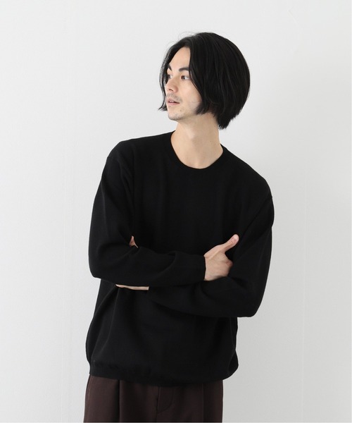 EDIFICE SELECT（エディフィスセレクト）の「【walenode / ウェルノード 】オーストラリアンwoolストレッチセーター（ニット/セーター・メンズ・ブラック/ライトグレー/ブラウン・1）」の2枚目の写真