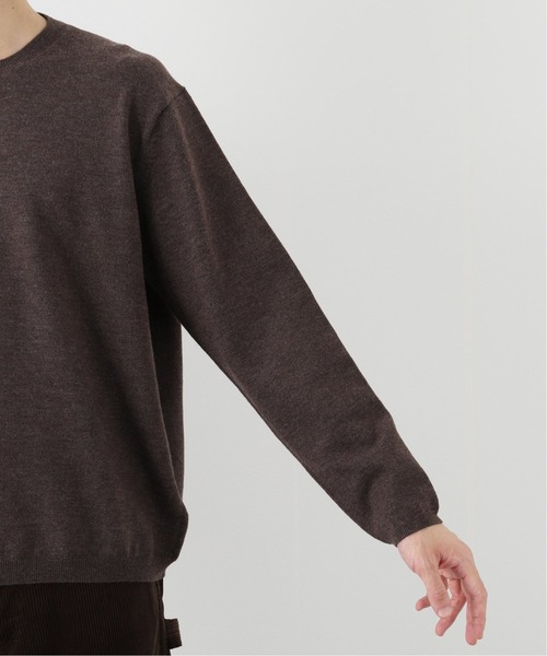 EDIFICE SELECT（エディフィスセレクト）の「【walenode / ウェルノード 】オーストラリアンwoolストレッチセーター（ニット/セーター・メンズ・ブラック/ライトグレー/ブラウン・1）」の4枚目の写真