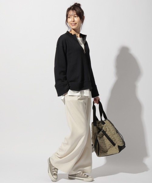 BAYFLOW(ベイフロー)の「ウールライクワイドパンツ(その他パンツ・レディース・ブラック/ブラウン/オフホワイト/ブルー・SMALL/MEDIUM)」の15枚目の写真