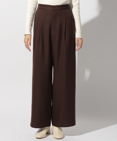 BAYFLOW(ベイフロー)の「ウールライクワイドパンツ(その他パンツ・レディース・ブラック/ブラウン/オフホワイト/ブルー・SMALL/MEDIUM)」の13枚目の写真