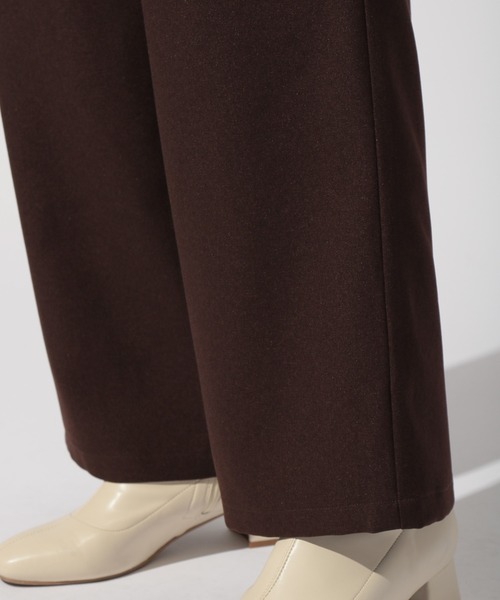 BAYFLOW(ベイフロー)の「ウールライクワイドパンツ(その他パンツ・レディース・ブラック/ブラウン/オフホワイト/ブルー・SMALL/MEDIUM)」の9枚目の写真