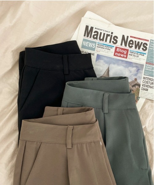 BEIDELLI（ベイデリー）の「[BELLIDE MADE] ワイドタックスラックス（スラックス・レディース・ブラック/ブラウン/ブルーグリーン・SMALL/MEDIUM）」の15枚目の写真