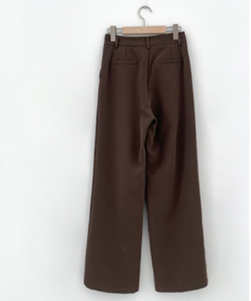 BEIDELLI（ベイデリー）の「[BELLIDE MADE] ワイドタックスラックス（スラックス・レディース・ブラック/ブラウン/ブルーグリーン・SMALL/MEDIUM）」の22枚目の写真