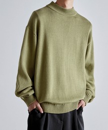 Like Us | 【Like Us】モックネックダブルリブルーズプルオーバーニット(ニット/セーター)