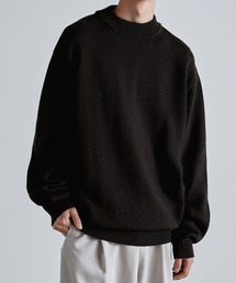 Like Us | 【Like Us】モックネックダブルリブルーズプルオーバーニット(ニット/セーター)