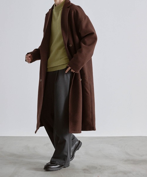 Like Us（ライクアス）の「【Like Us】モックネックダブルリブルーズプルオーバーニット（ニット/セーター・メンズ・ホワイト/ブラック/ベージュ/ブラウン/カーキ/イエロー/オレンジ/ダークグレー/グレイッシュベージュ/グレイッシュブルー・M/L/XL）」の21枚目の写真