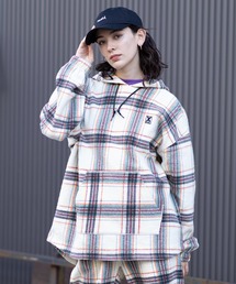 X-girl | SHAGGY PLAID HOODIE(パーカー)