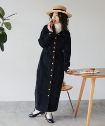 コーデュロイクラシックロングワンピース