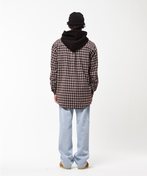 SHETHISCOMMA（シディスコンマ）の「【SHETHISCOMMA/シディスコンマ】STC HOOD SHIRTS（シャツ/ブラウス・メンズ・ブラック・FREE）」の2枚目の写真