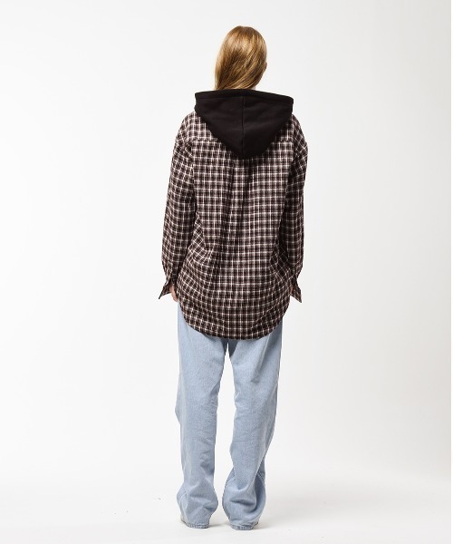 SHETHISCOMMA（シディスコンマ）の「【SHETHISCOMMA/シディスコンマ】STC HOOD SHIRTS（シャツ/ブラウス・メンズ・ブラック・FREE）」の12枚目の写真